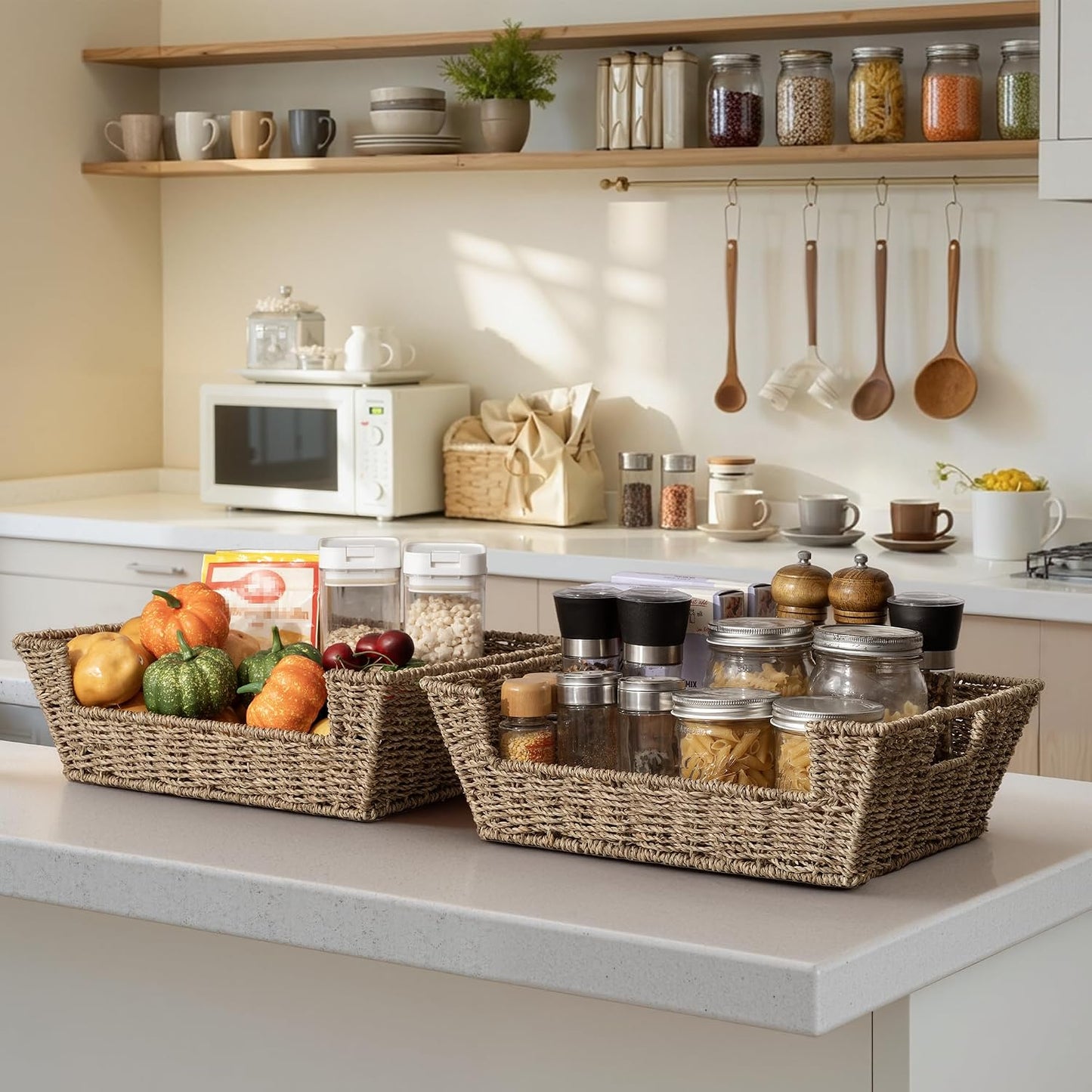 Seagrass Baskets for Organizing / Natural