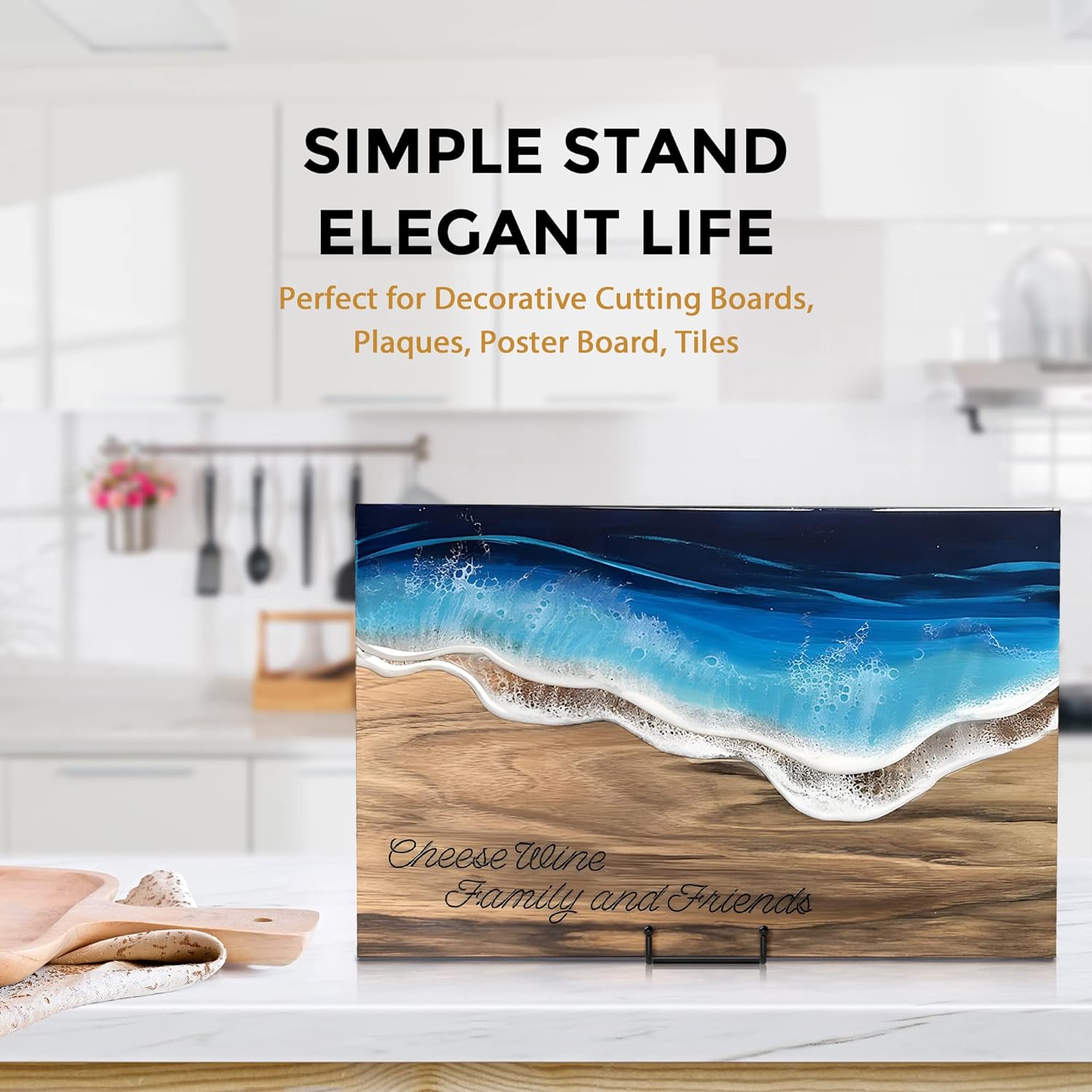 Metal Plate Holder Display Stand + Picture Frame Holder Stand + Small / 10 Inch