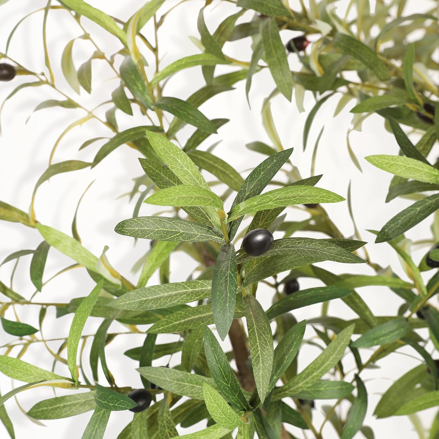 Large Olive Branches and Lifelike Fruits / 7ft / 7 Inch
