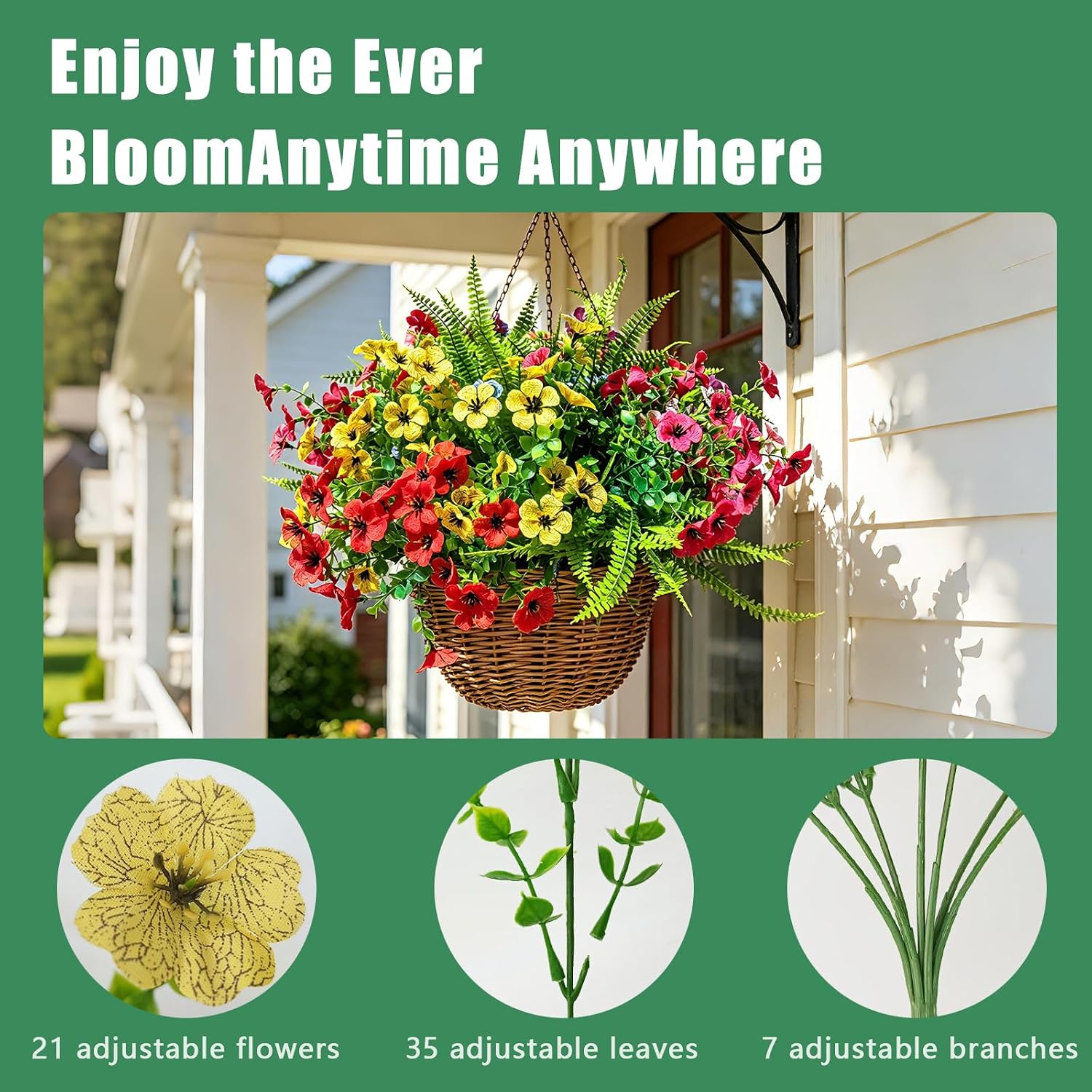 Artificial Flowers / UV Resistant fake Plants Flowers Bundles