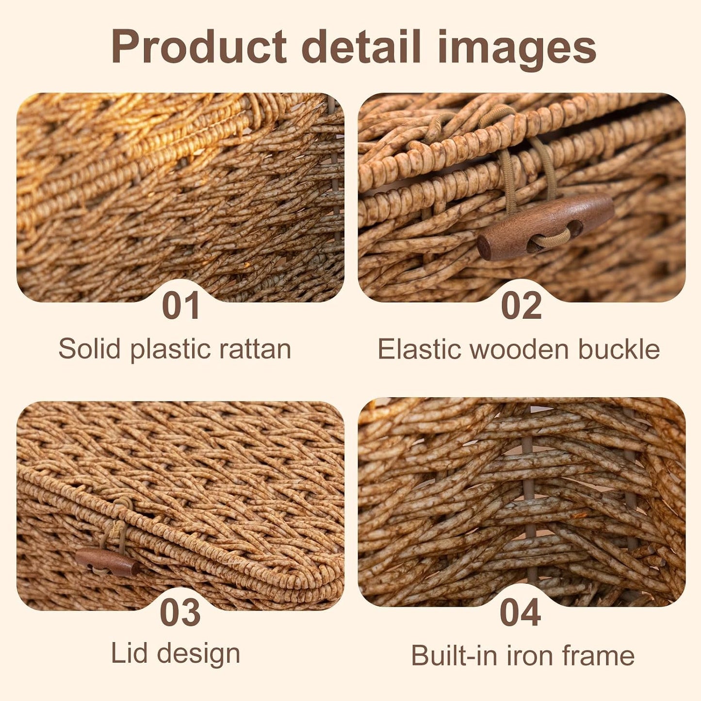 YRMT Storage Basket / 10.2 x 6.3 x 4.1 / Rattan