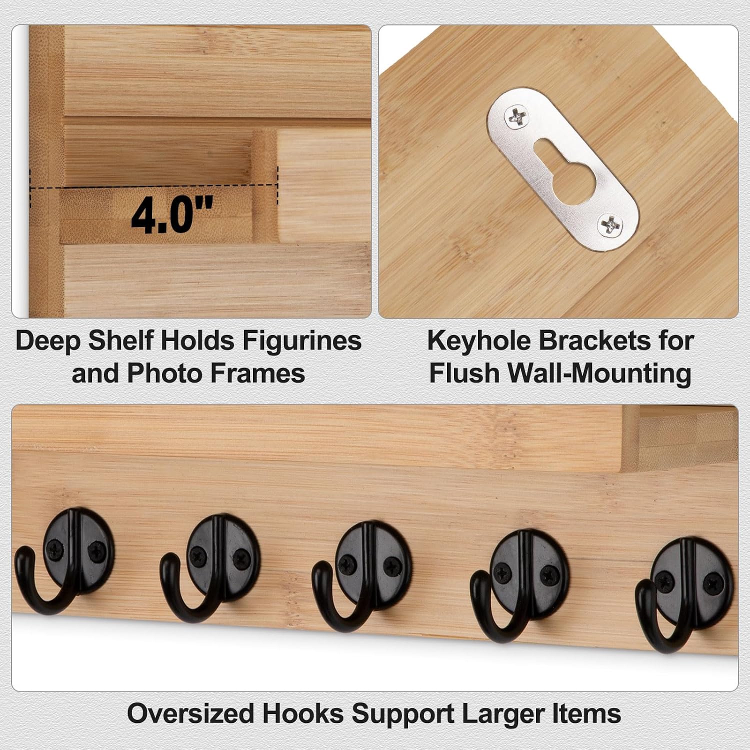 Key Holder Wall Mount / Wood