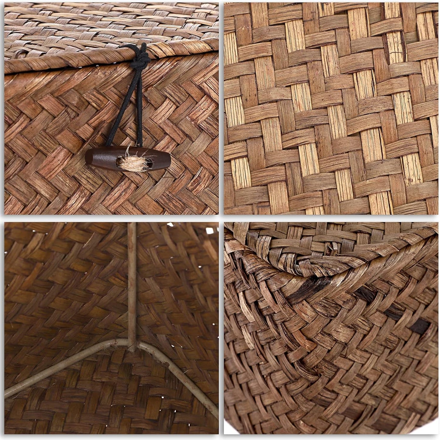Wicker Shelf Baskets Bin / Small / Coffee