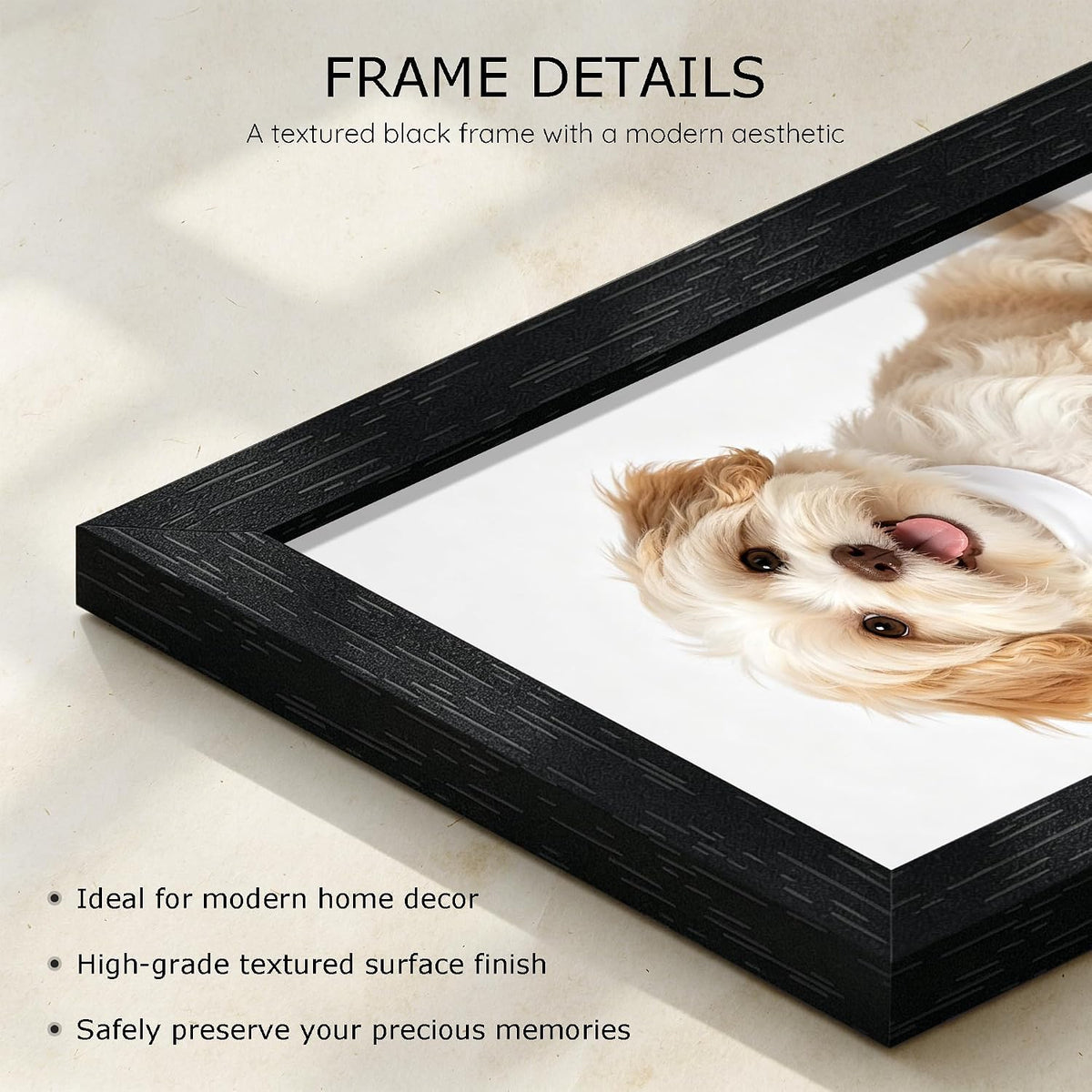 Wiscet 4x6 Picture Frame Set of 50, Bulk Black Photo Frames for 4x6 Photos | Photo Frame with HD Plexiglass, Multi