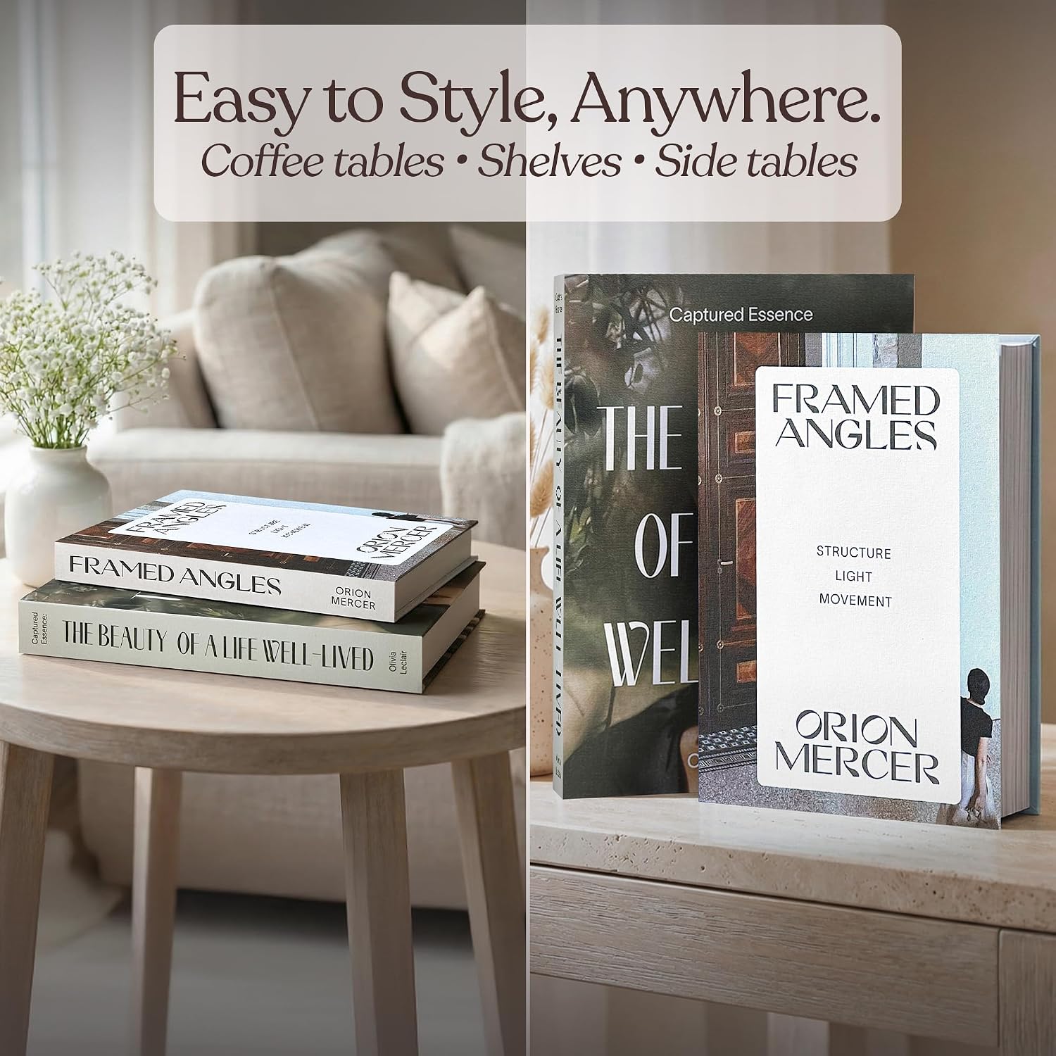 Coffee Table Decor Faux Books for Decoration / Photography & Lifestyle