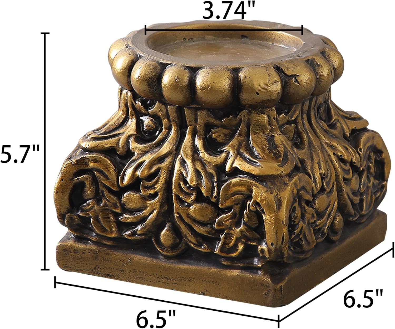 Vintage Pedestal Stand / Gold