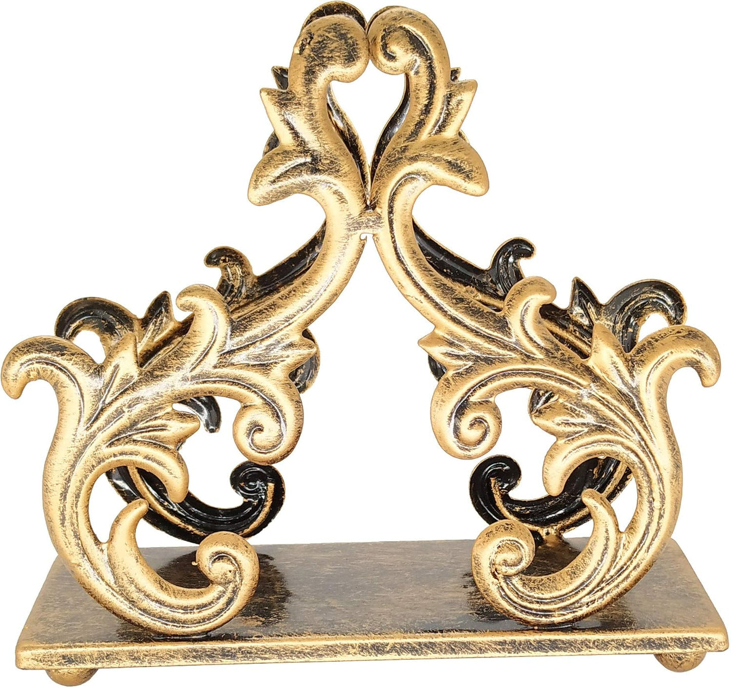 Decorative Metal Tissue Rack for Tabletop / Bronze / One Size / 6 x 2 x 5.3