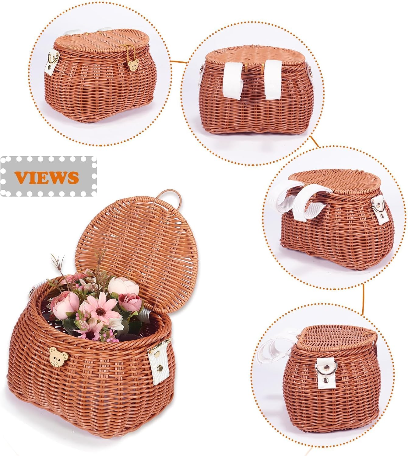 Kids Bike Basket / Brown