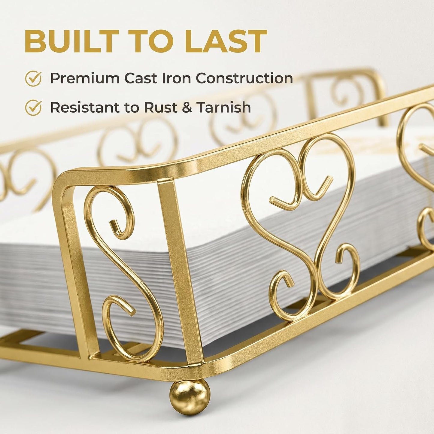 Gold Tray / Matt Gold Guest Towel Holder Tray / Guest Towel Holder