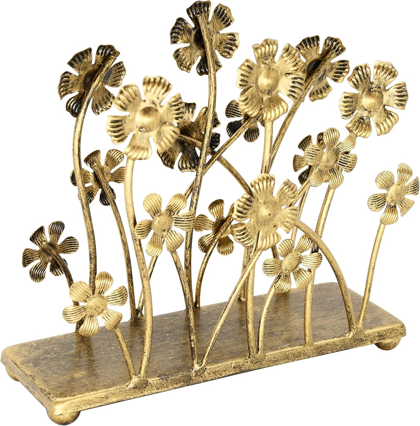 Vintage Iron Art Napkin Holder / W Bronze / One Size