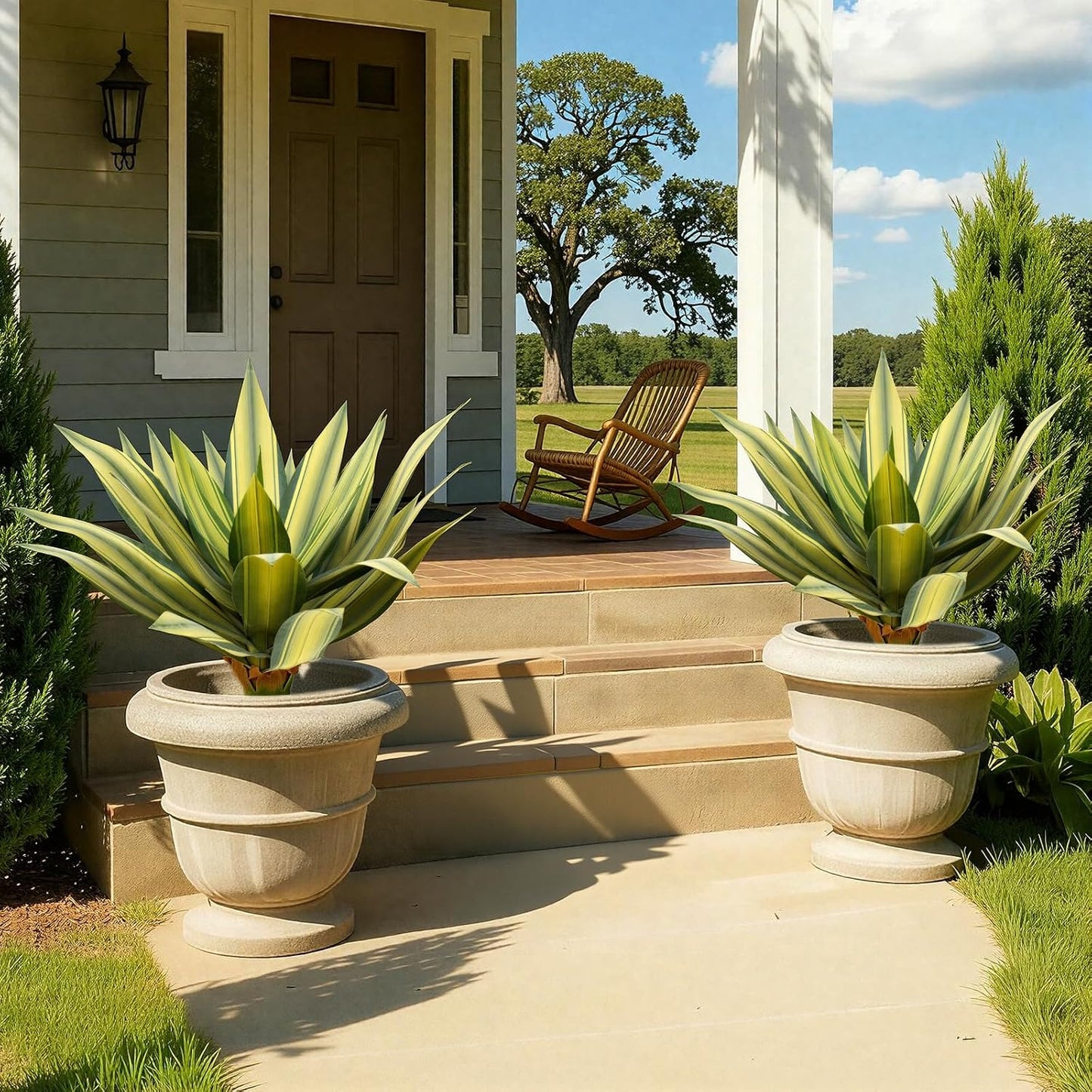 Artificial Plant Outdoor 28" Tall / Agave / Set of 28
