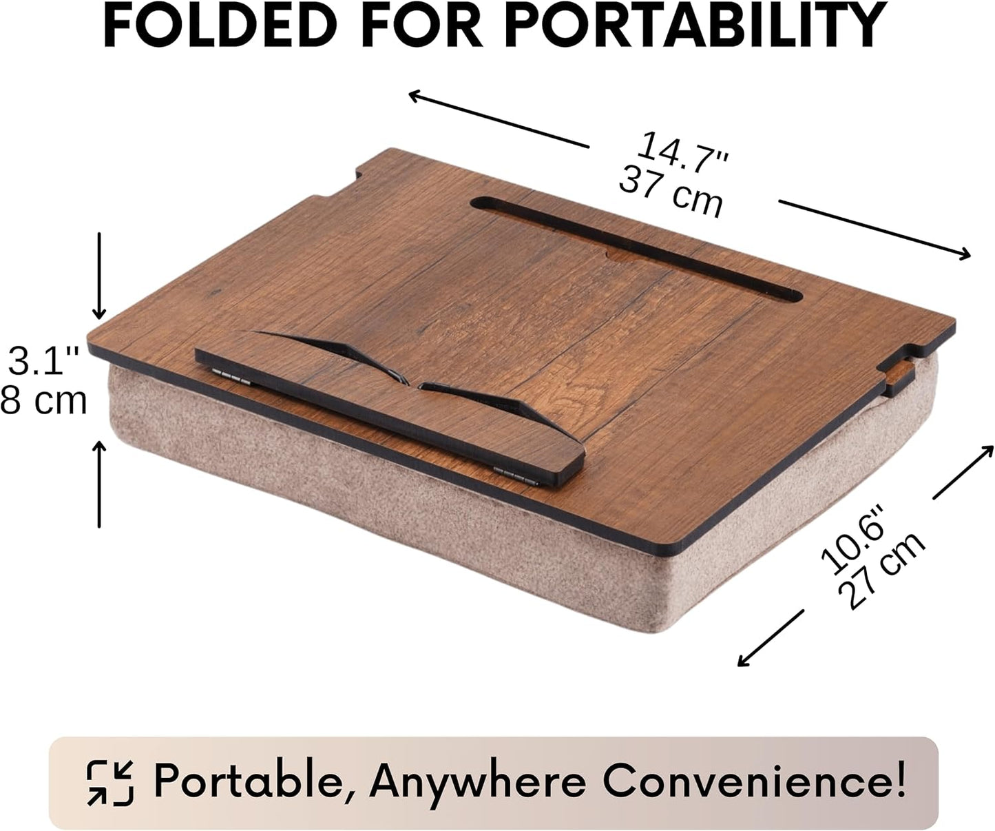 Book Stand for Reading in Bed with Storage – Book Holders for Reading Hands Free, Bed Book Holder and Book Display