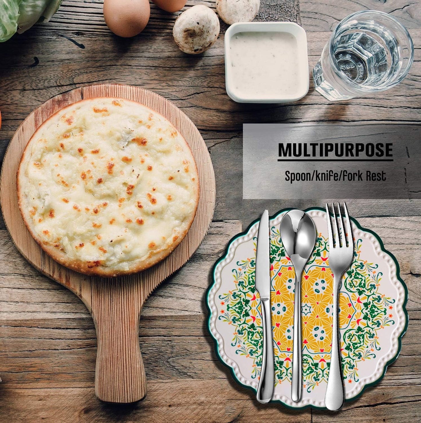 Ceramic Trivets for Hot Pots and Pans, Heat Resistant Mats, Trivets for Hot Dishes with Beautiful Flower Patterns and