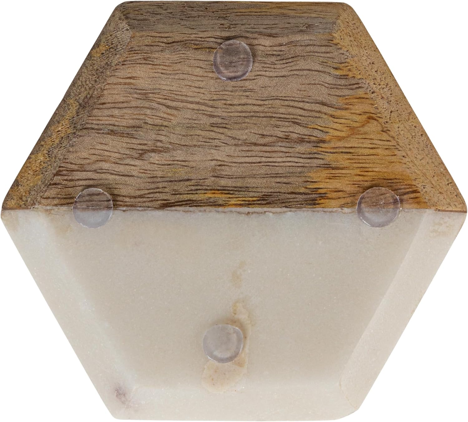 Marble & Mango Wood Coasters / Hexagon / Set of 4