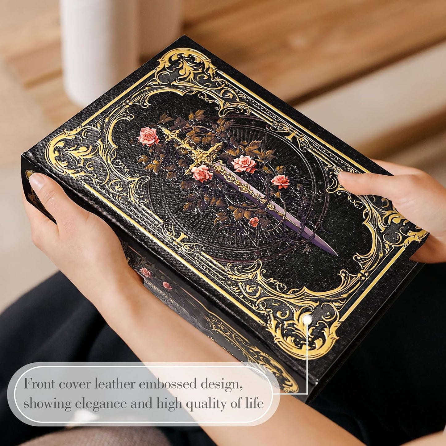 Remote Control Holder / Classic Black Floral