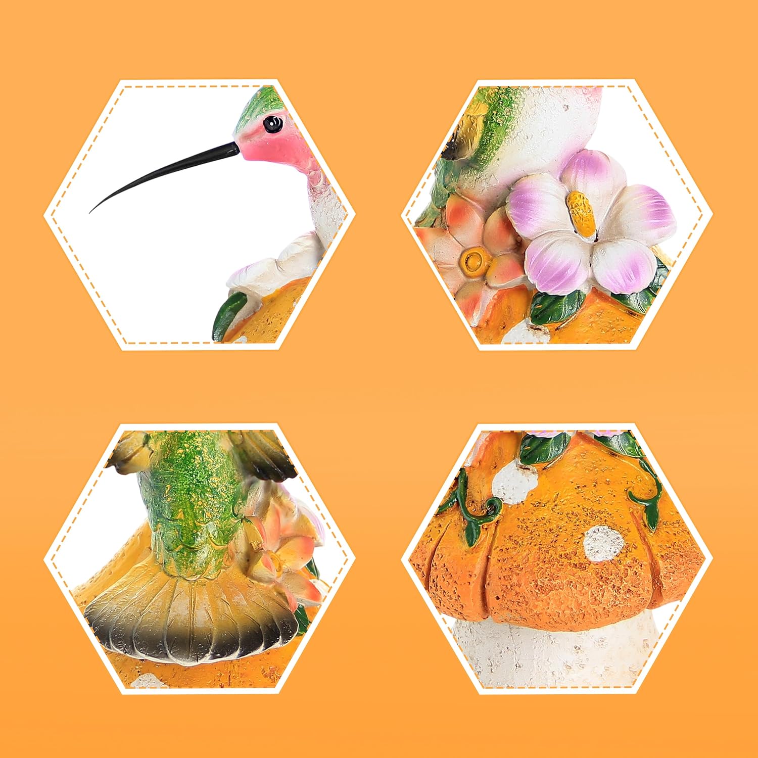 Hummingbird Statue / Hummingbird Stand on Mushroom
