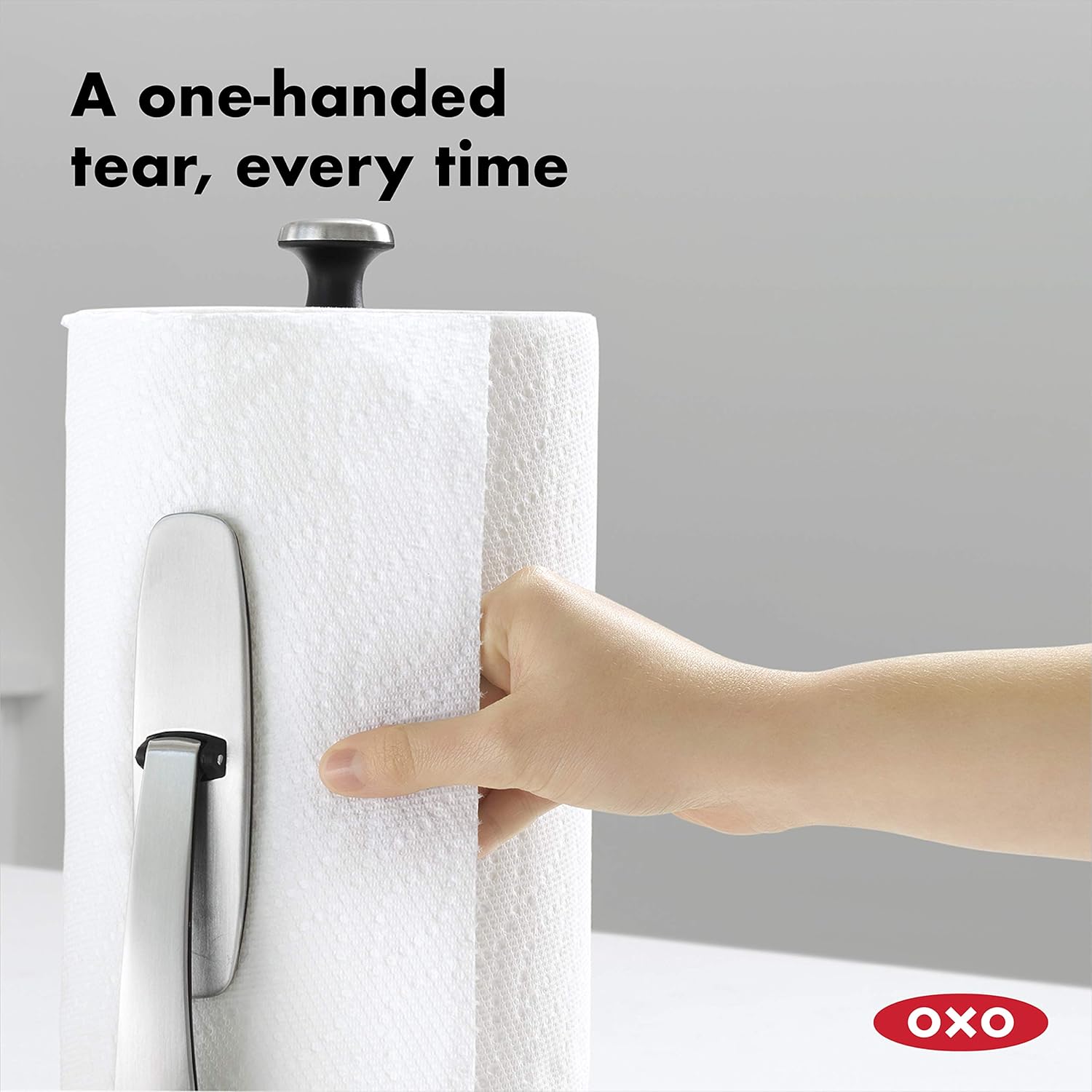 OXO Good Grips SimplyTear Paper Towel Holder Countertop for Kitchen | OXO Good Grips SimplyTear Paper Towel Holder