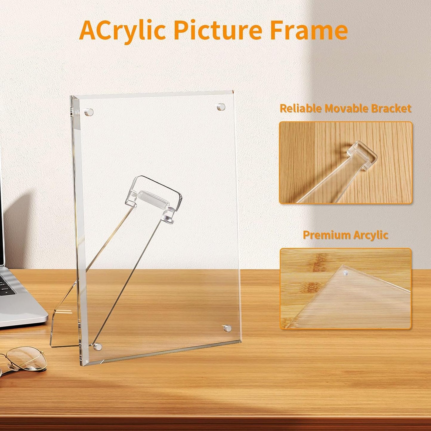 Acrylic Picture Frame / 4 x 6 / Clear / Set of 3