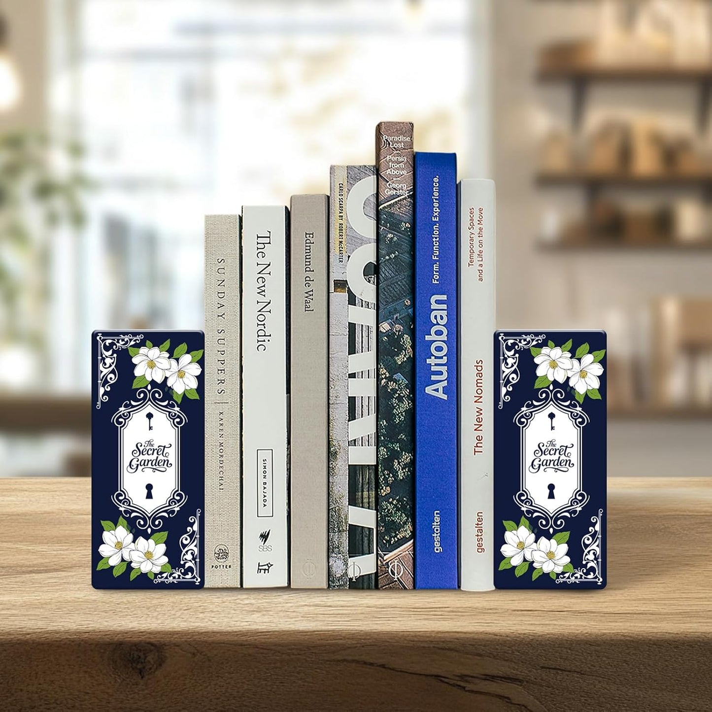 Ceramic Book Vase for Flowers Book-Shaped Decorative Vase / 5.5 x 2.5 x 4 / Inch Secret Garden