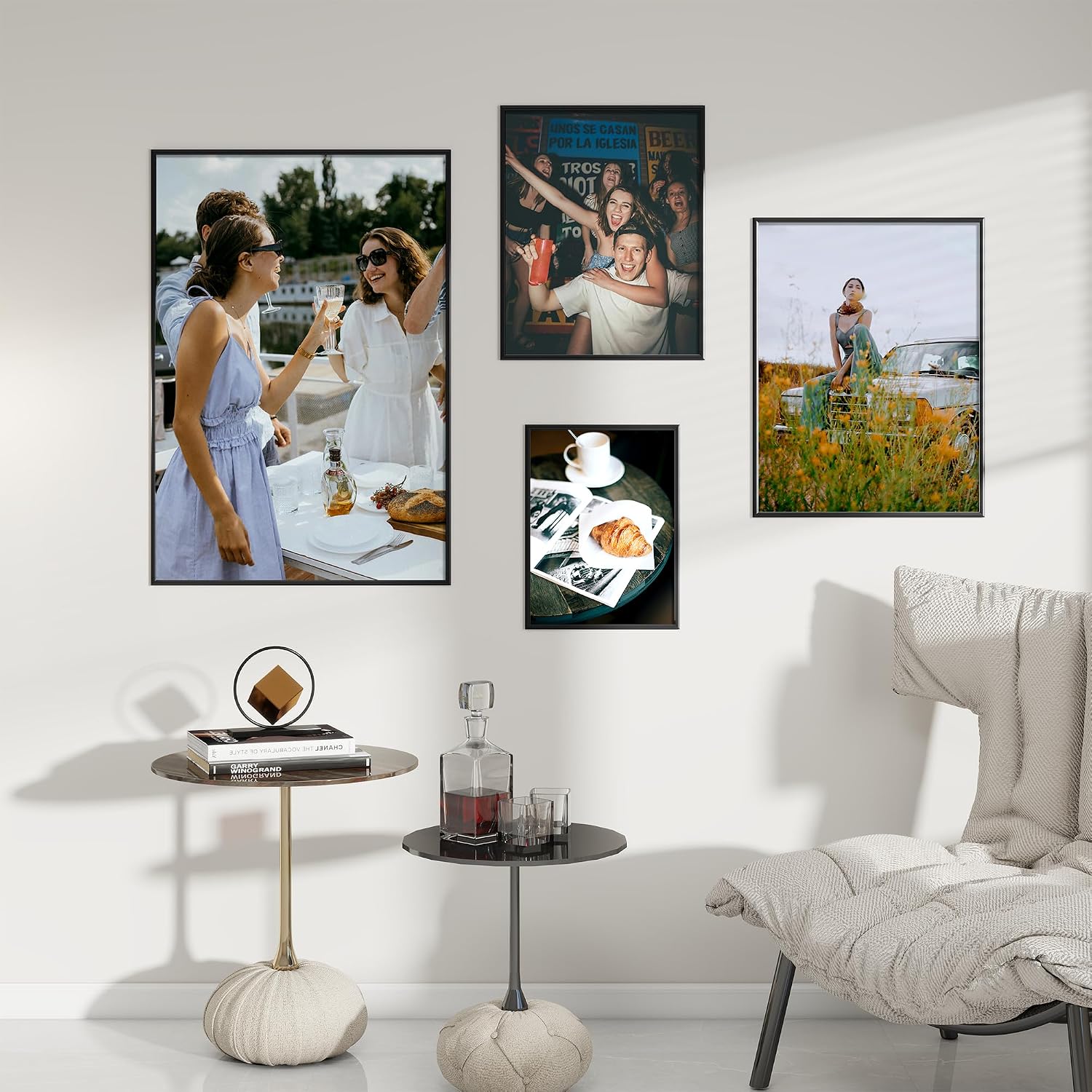 Fun Memories 18x24 Poster Frame for Photo, Posters & Art Prints, Horizontal or Vertical Wall Mounting Scratch-Proof