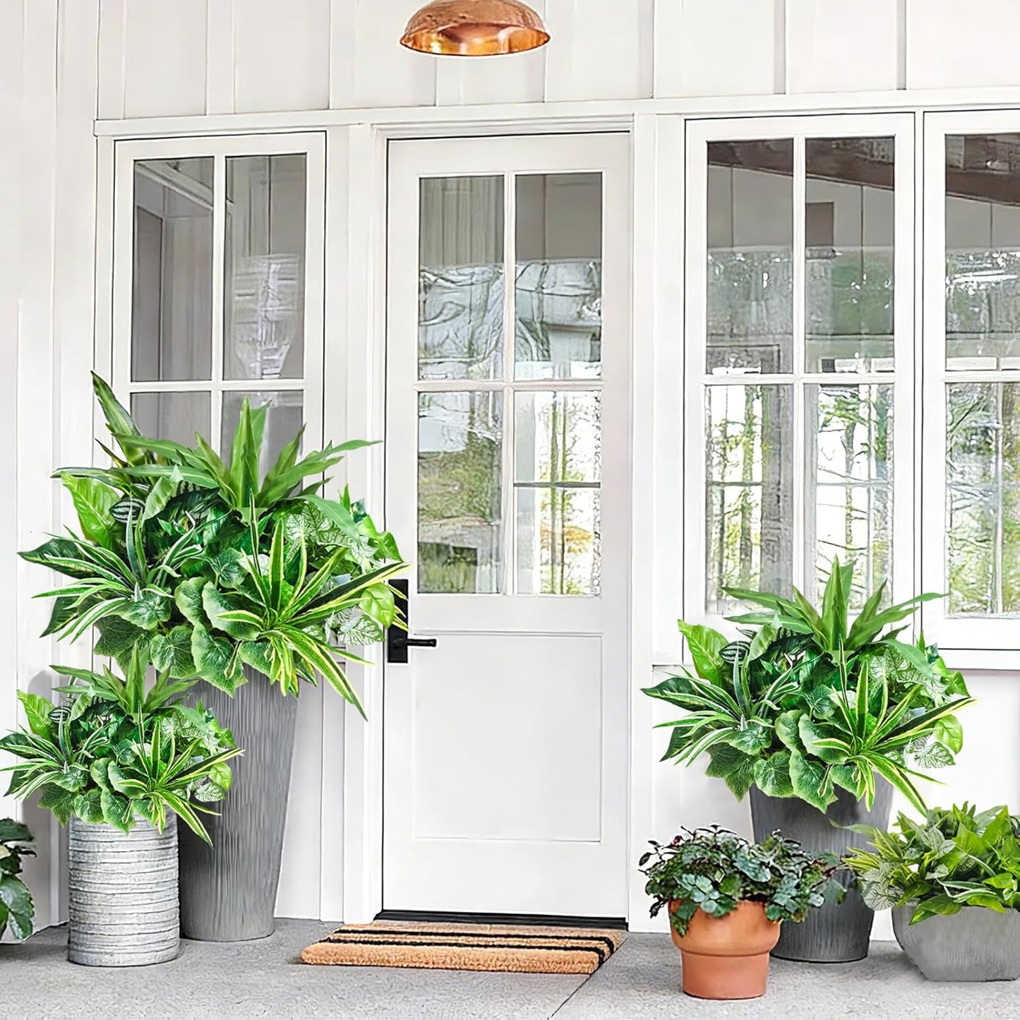 Artificial Plants / Green Plants / Set of 9