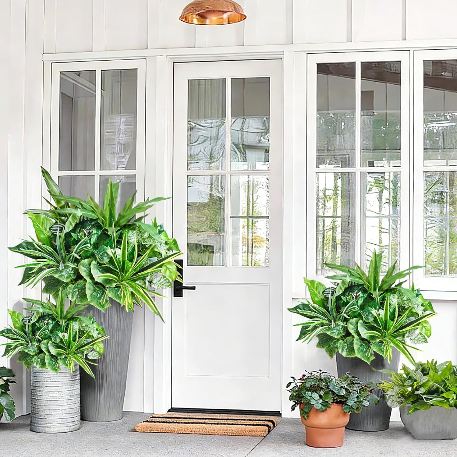 Artificial Plants / Green Plants / Set of 9