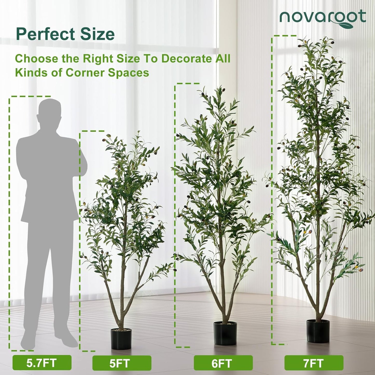 Artificial Plants Indoor / 5ft / 5 Inch