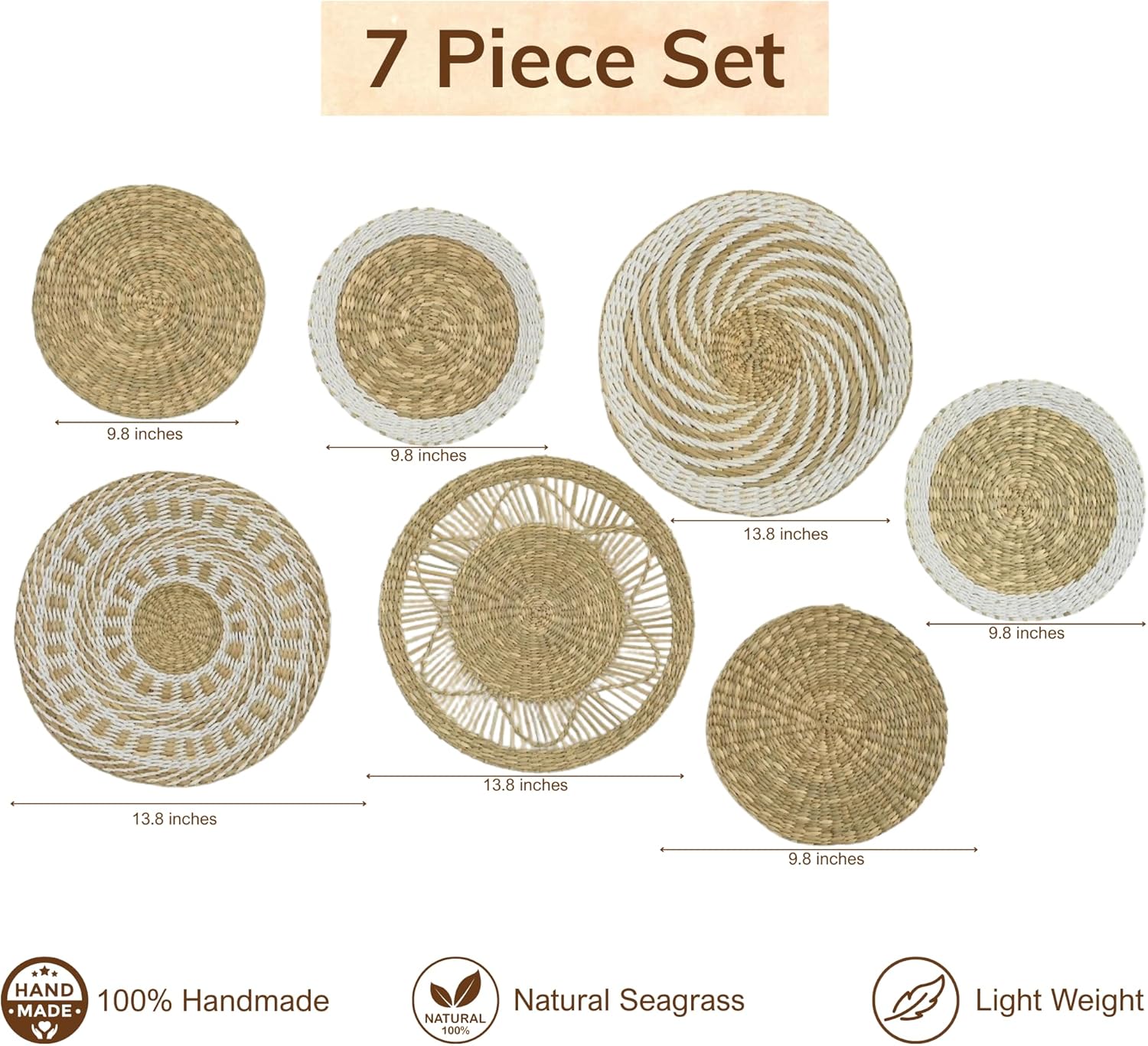 Boho Basket Wall Art / Medium / Natural