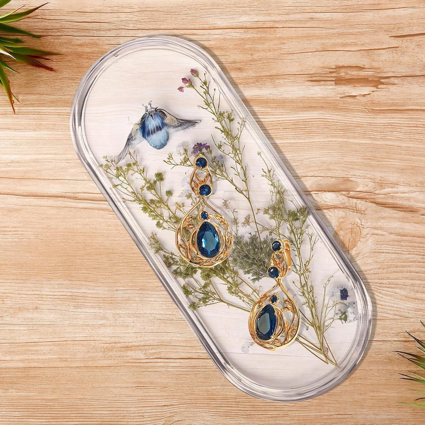 Oval Resin Tray Molds / Set of 5