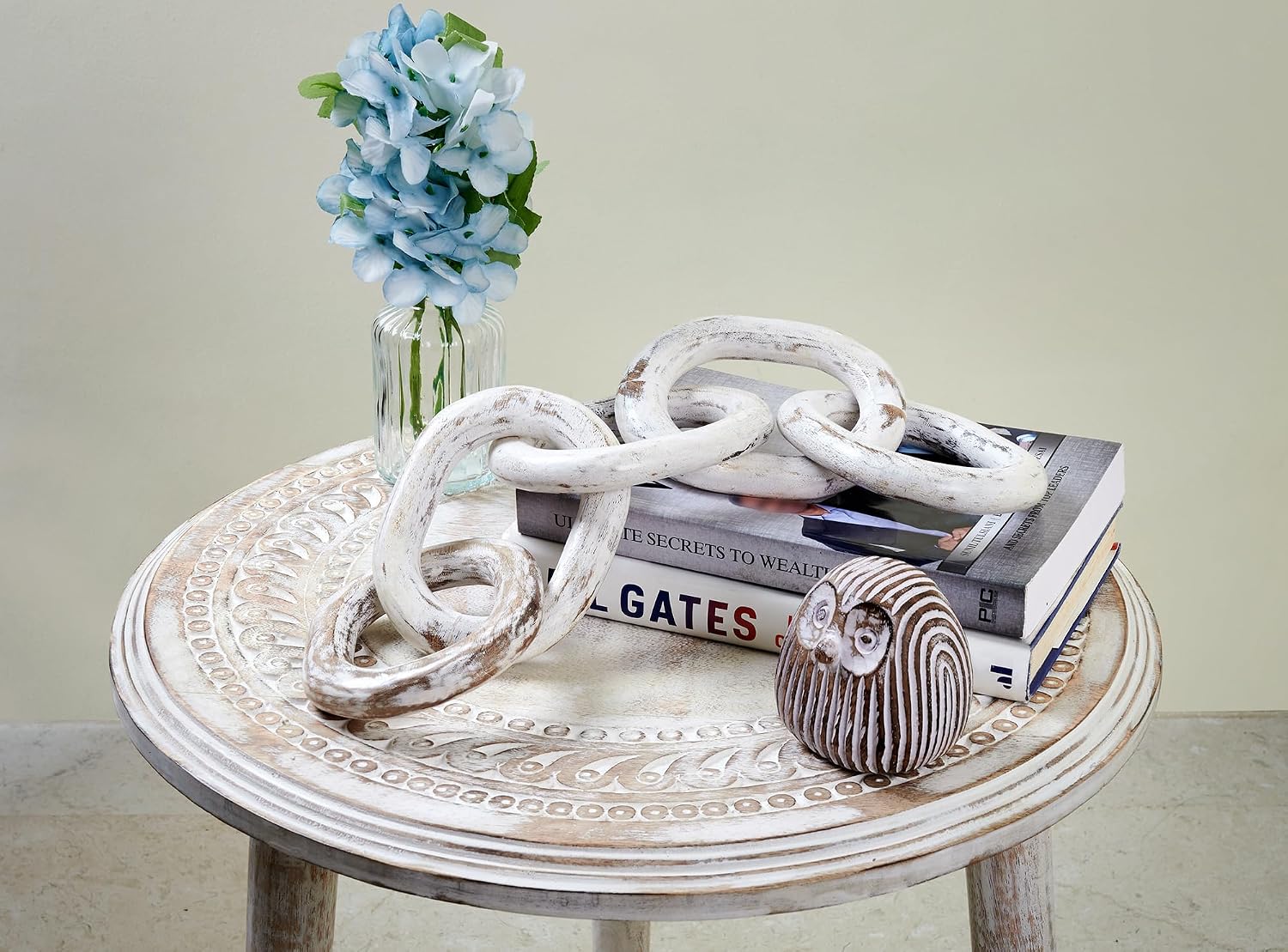 Rustic Decorative Object Large / White