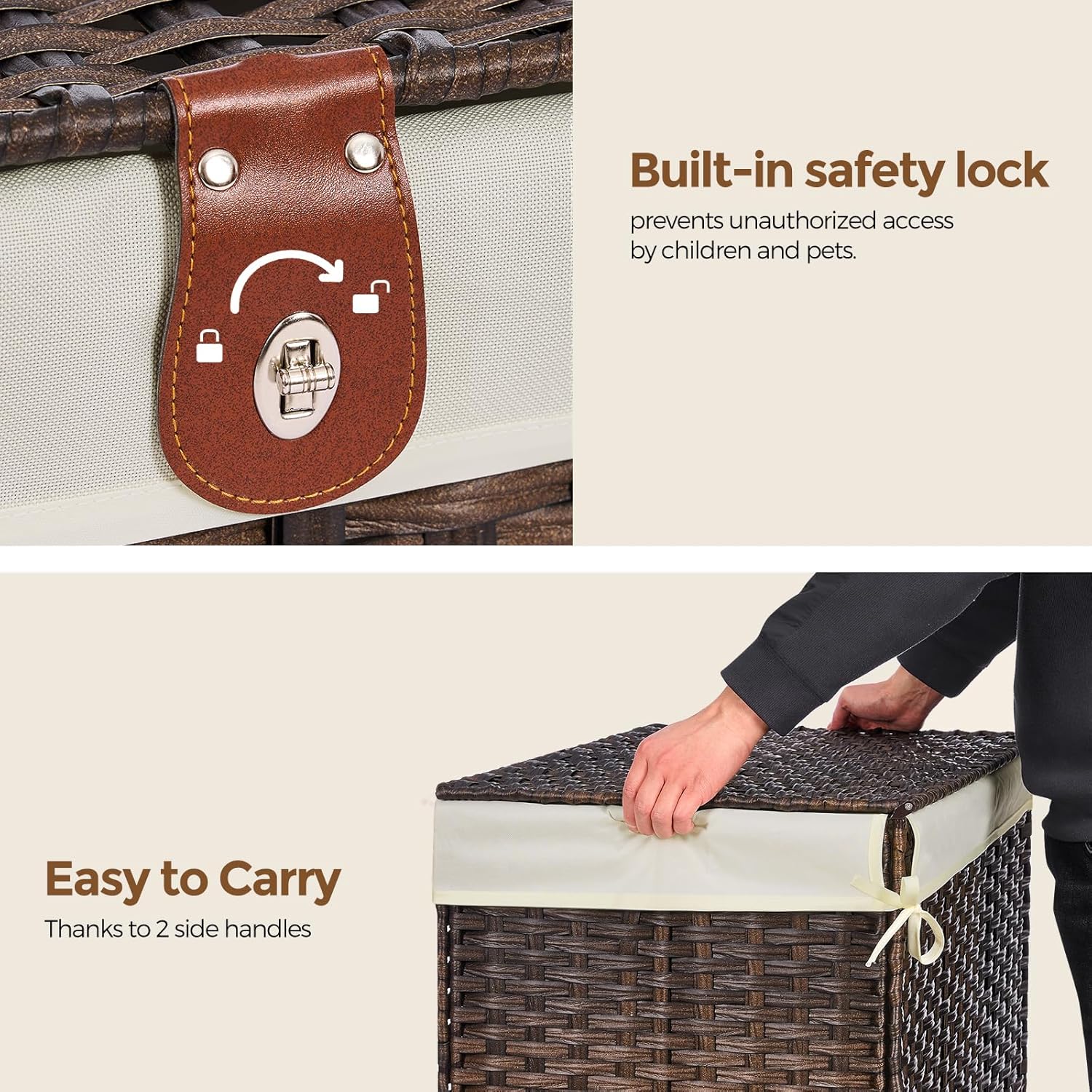Rattan Shelf Basket / 200L / Brown
