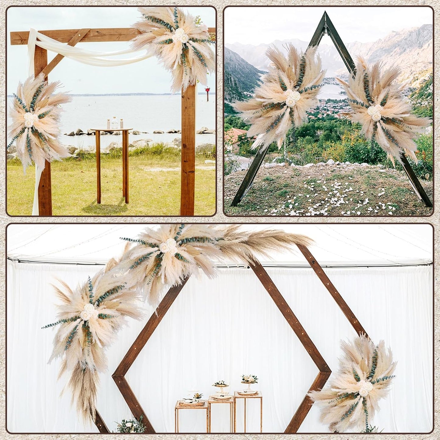 DIY Artificial Roses & Dried Boho Hanging Flowers / Natural