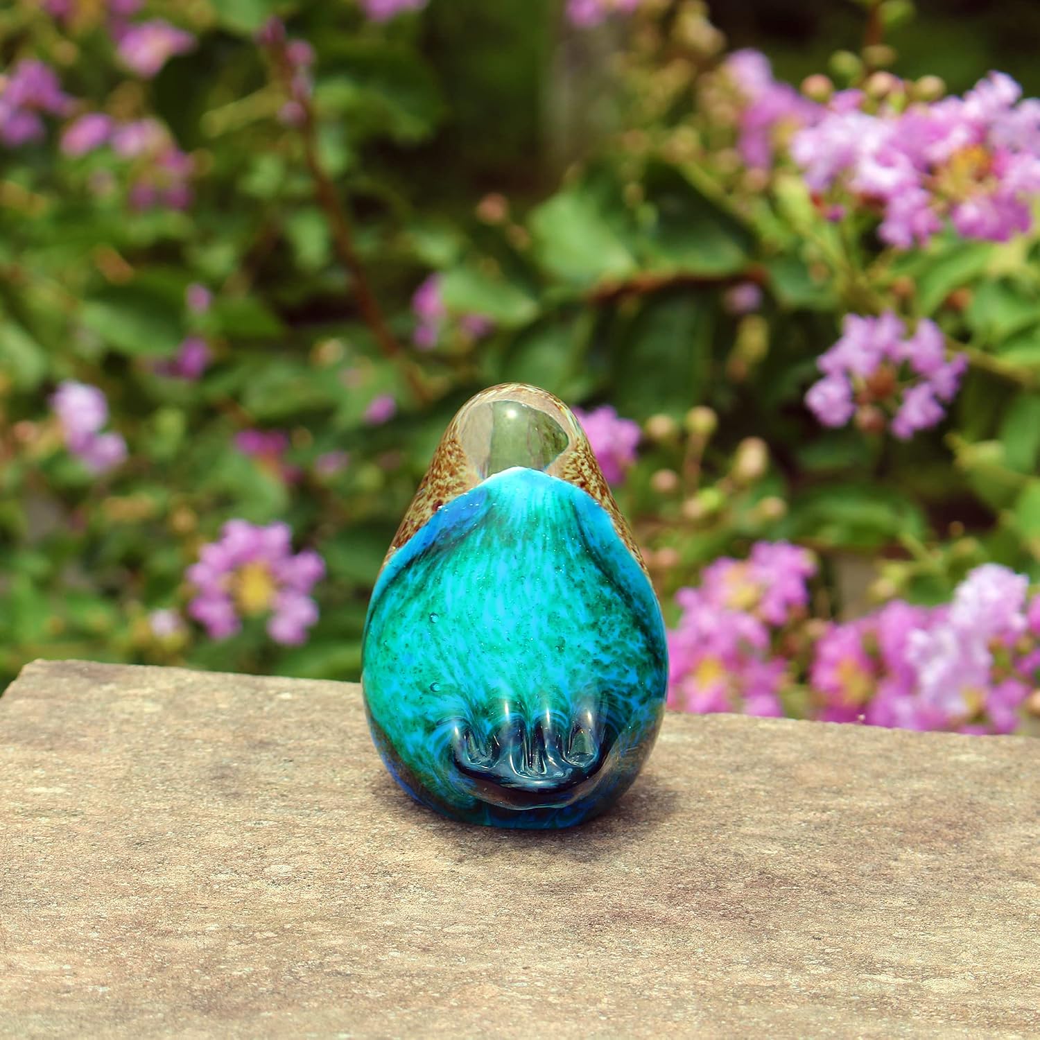 Art Glass Crystal Bird Figurine Handmade Blown Glass Paper Wight Mother`s Day Gift / / 4 Inch