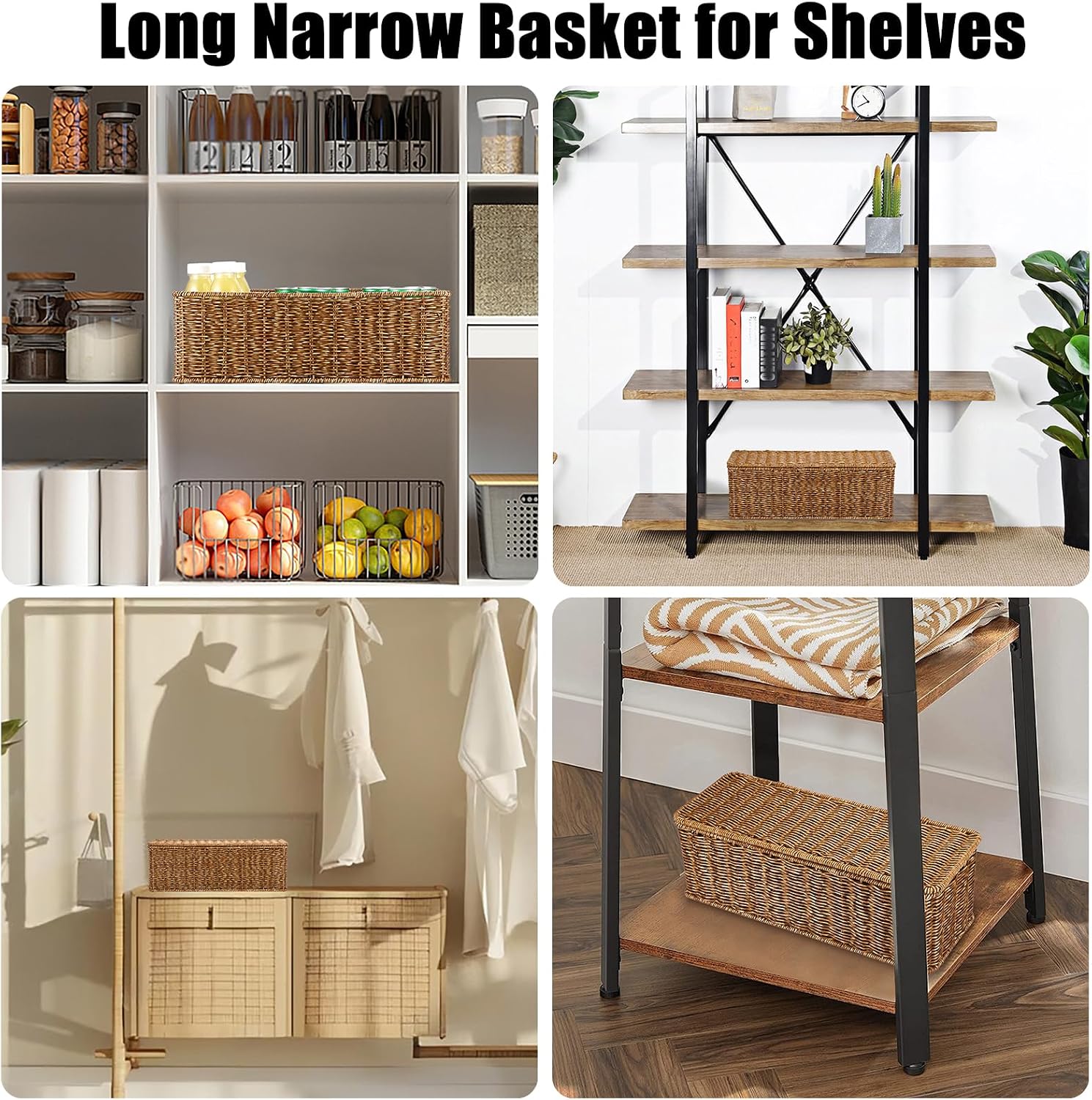 Wicker Storage Basket / Brown / Large