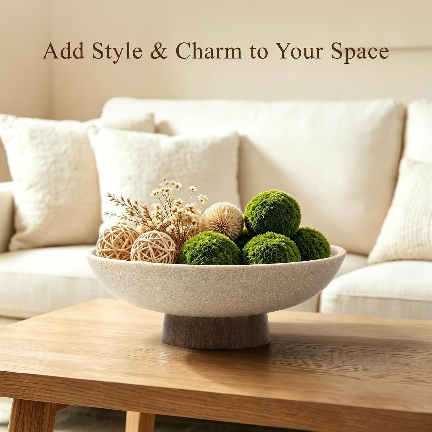 Faux Wood Base / Brown