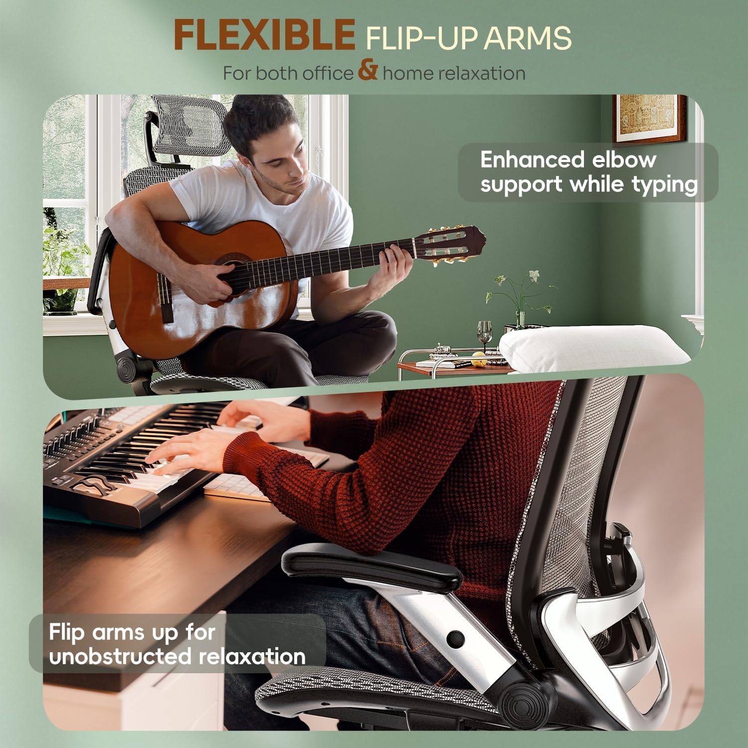 Flip-Up Arms / Grey