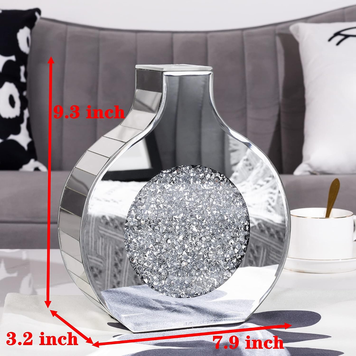 Flower Vase Mirror Finish Vases for Decor