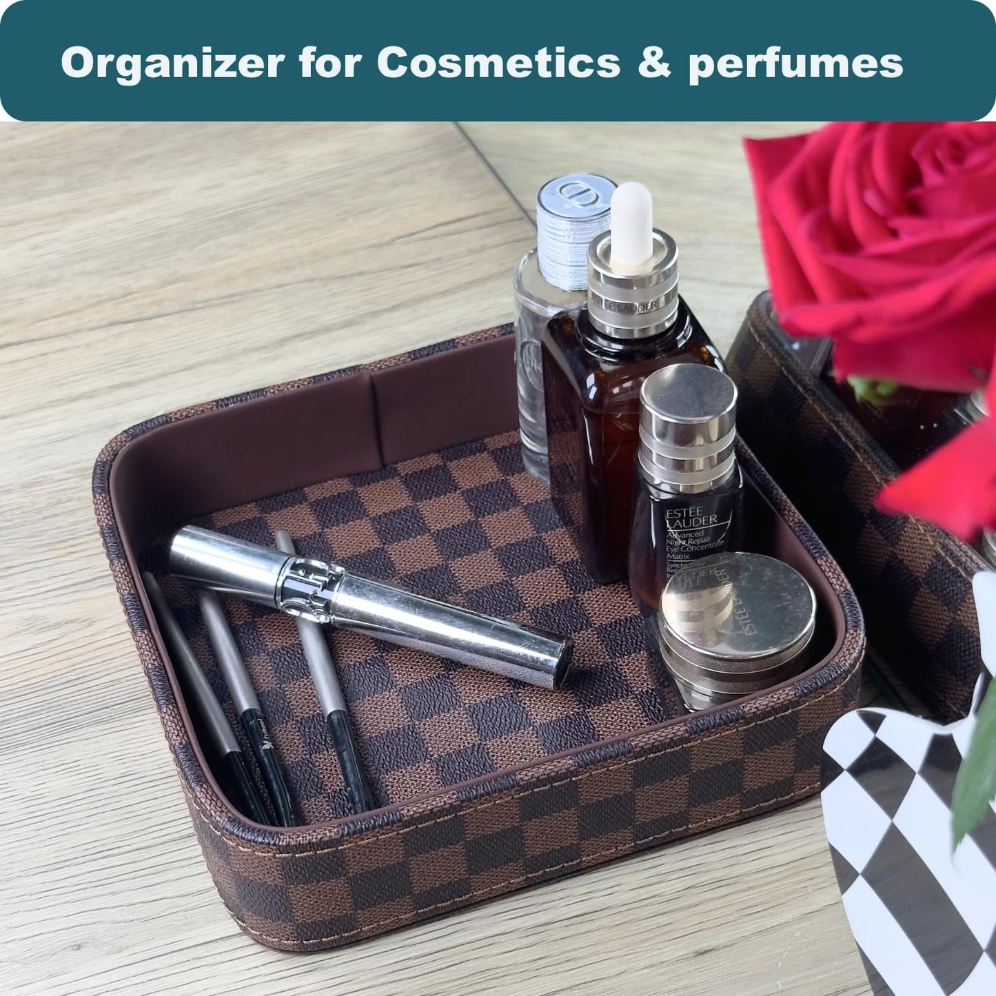 Organizer / Leather Valet Tray for Men