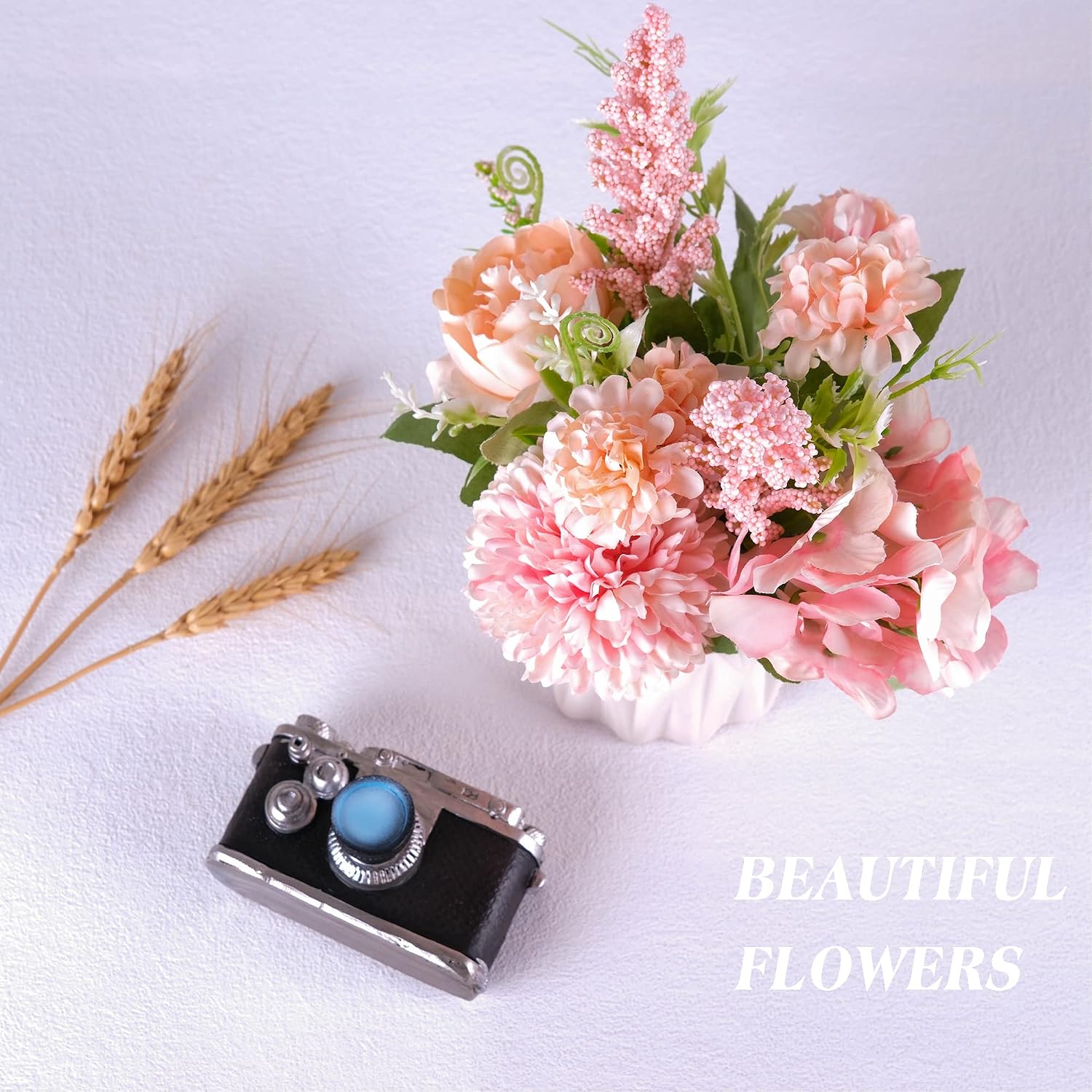 Artificial Potted Flowers / Pink