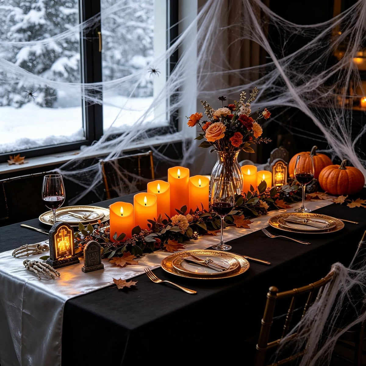 Eebuss Flameless Candles with Remote Timer, Battery Operated Realistic Flickering LED Candles, 9 Packs Fake Candles for
