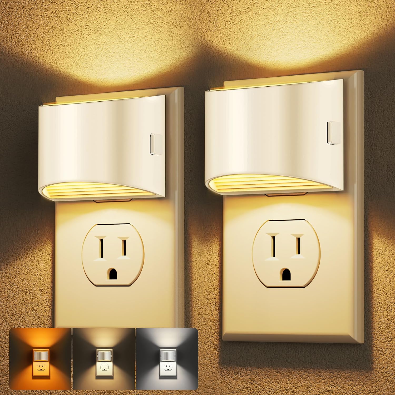 DORESshop Night Light, Night Lights Plug into Wall, Adjustable, 3CCT