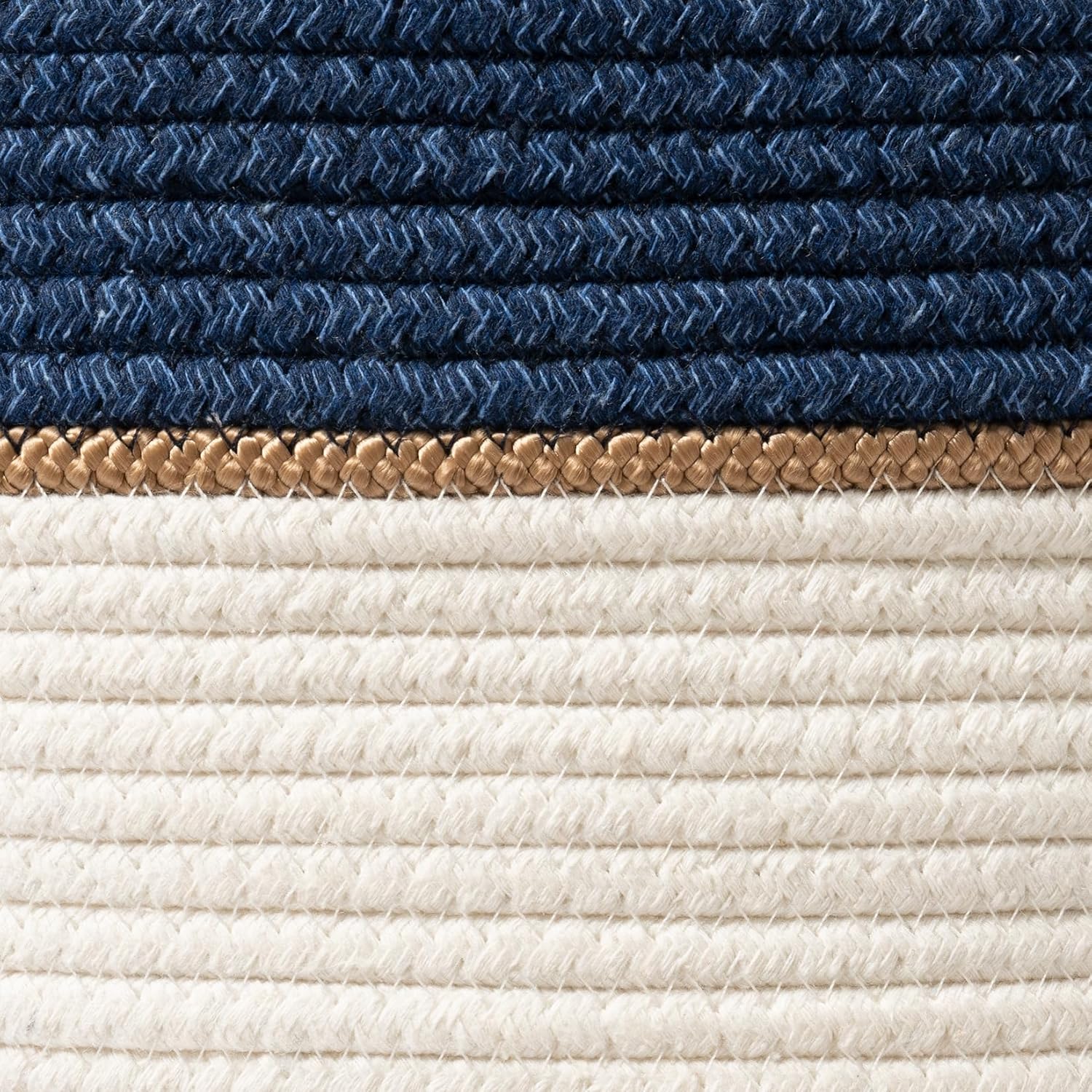 Woven Basket Rope Storage Baskets / Azure / XL