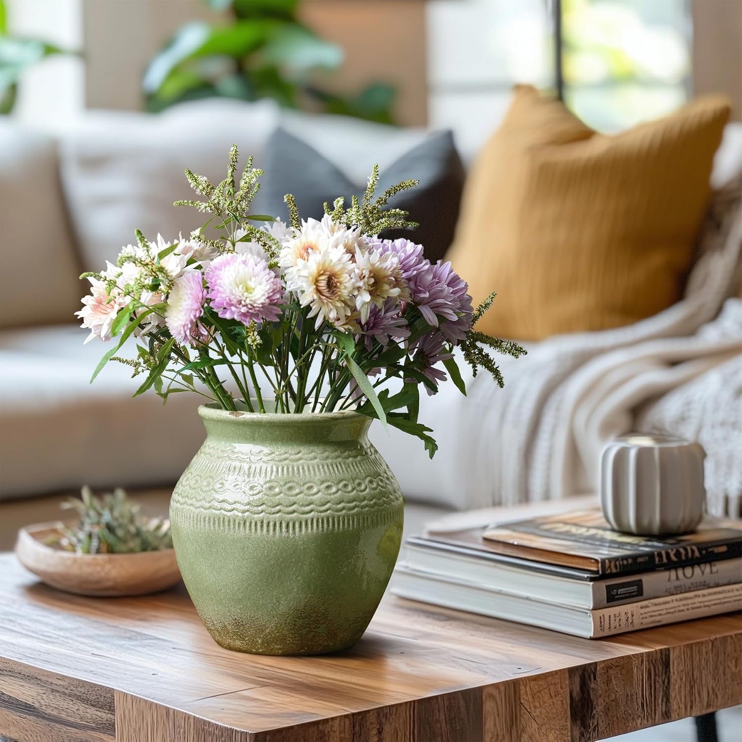 Boho Decorative Vases / Green