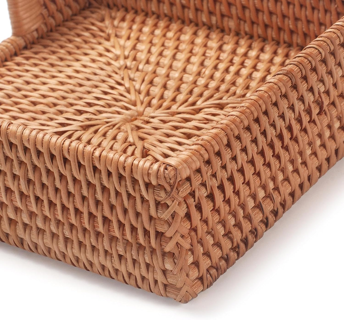 Wicker Napkin Tray / Rattan / 7.5 Inch / 7.5 x 7.5 x 2.5