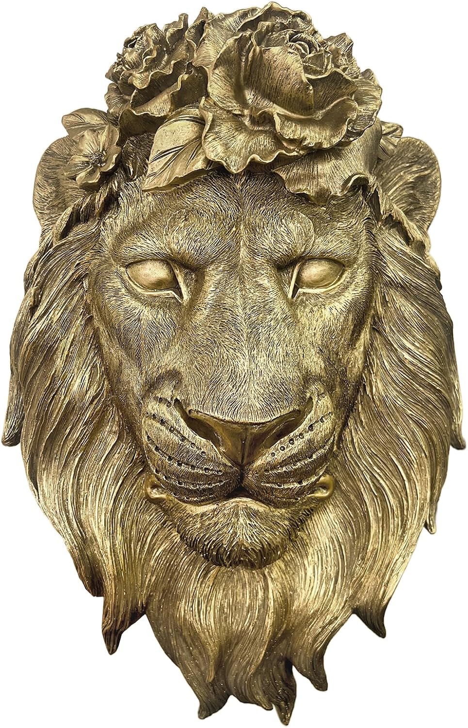 Wall Hanging Decoration / Copper / Lion / Gold
