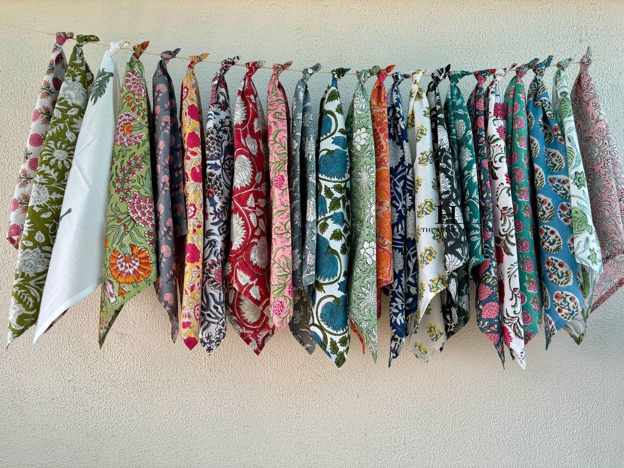 Assorted Mix and Match Hand Block Floral 100% Cotton Cloth Napkins Perfect for Kids,Wedding Events,Home Parties and