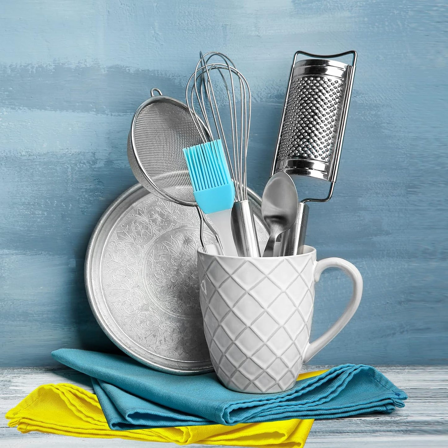 Urban Villa Kitchen Towels Cotton Dish Towels 20”x30” (Set of 12) Multi