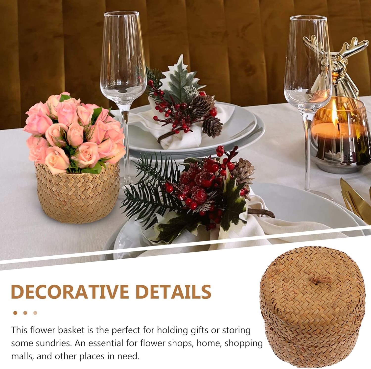 Mini Round Seagrass Basket