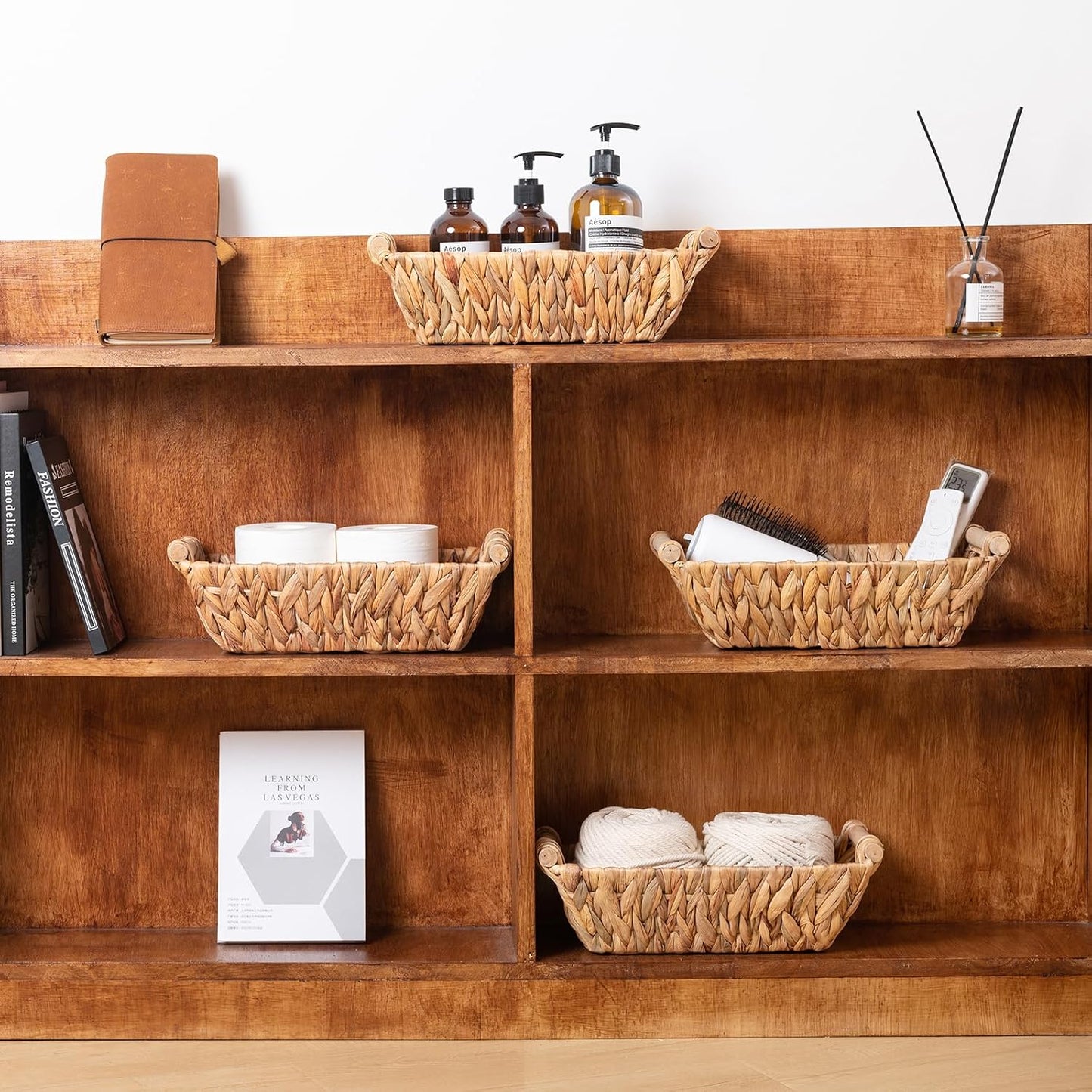 Small Wicker Baskets for Organizing / Natural / Set of 4
