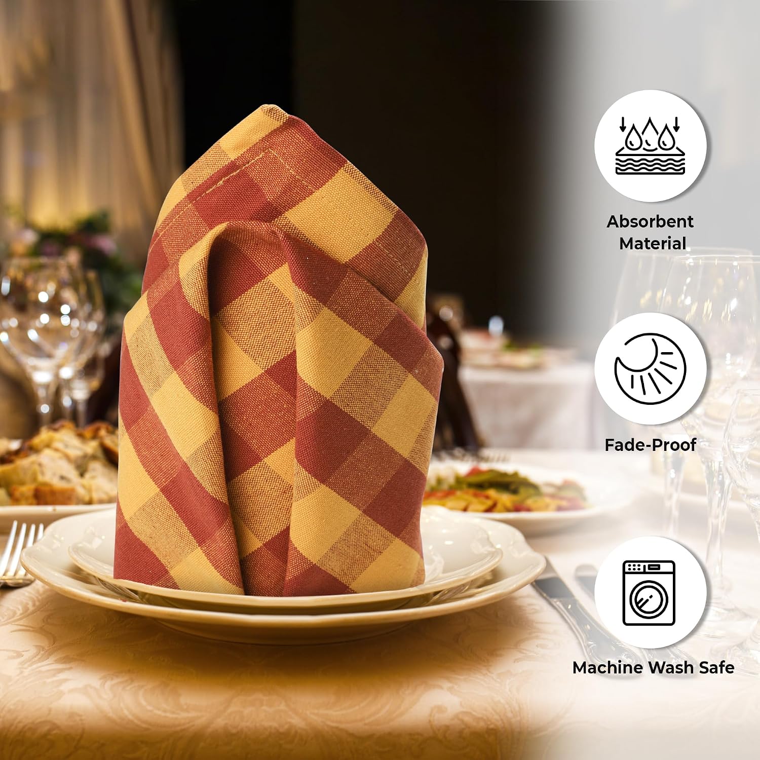 Urban Villa Cloth Napkins Cotton 20x20 (Set of 6) Brigld